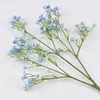 Fiori decorativi Meldel Fiore artificiale Pu baby's Baby Bisth's Fai -da -te Girl Wedding Bouquet Disposition Fallo blu forniture