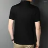 Polos masculine marque de haute qualité Viscose Bamboo Coton Polo mélangé