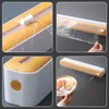 2in1 Dispensateur enveloppe Cutter Saran Wrap Dispenser Aluminium Foil Paper Papier Injecteur Film Cling Film Dispensher Kitchen Tool