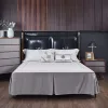 Solid Colour Open Corner Bed Skirt Brushed Bed Cover Sheet Home Hotel Bed Skirt Bedspread