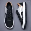 Casual Shoes Men Canvas moda koronkowa w górę wiosenne jesienne trampki oddychające wygodne wysokiej jakości obuwie na zewnątrz