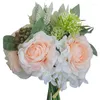 Fleurs décoratives Gypsophile rose artificielle bouquet Bouquet pour décoration de mariage tenant Pographe Fake Lulian Flower Craft