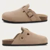 Shevalues ​​Classic Cork Clogs slippers النساء الرجال الناعم من جلد الغزال مع دعم القوس الشرائح الشاطئية العصرية للرجال البغال