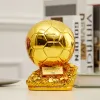 Soccer Golden Ball Trophy Custom Football Fally Shooting Athlete Electroplating Model Harts Soccer Cup Fans Collectibles Souvenirs Gift