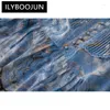 Casual Dresses ILYBOOJUN Autumn Elegant Pretty Dress Women's Flower Color Splice Long Sleeve Single-breasted Print Draped Fold