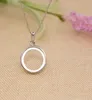 925 argent sterling 15x15 mm rond cabochon semi-mont Sendant bijoux de mariée