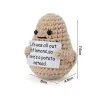Energia positiva Potato Pomodoro Poops decoro desktop in lana fatti a mano con scheda slogan divertente regali regalo decorazione per la casa