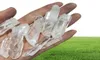 100g Bulk Rough Rough Branco Claro Cristal Cristal Grande Pedras naturais Raw Point Point Ponto