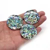 Pendant Necklaces Single Sided Natural Abalone Shell Round 40mm Disc-shaped Big Charms For Jewelry Making DIY Necklace Accessories