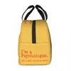 私は心理学者ですいいえ私はあなたのマインドランチバッグ心理学者サーマルクーラー断熱されたランチボックスを女性キッズフードバッグのために読むことができません