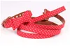 Dog Collars 4 Color Soft Pu Cloth Dot Pattern Bow Collar Leash Set Leader Accessories Collier Pour Chien Perro Coleira