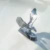 3D Flying Eagle Emblem Logo Capuz frontal Capuz de carro adesivos de carro Eagle Acessórios de distintivos de crachá CHROMO