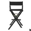 Camp Furniture 30 Directors Chair Black Frame-Black Toile Drop Livracs Sports Outdoors Camping Randonnée et Dhzne