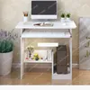 Modern Wood Desktop Computer Desk met toetsenbordvak PC Laptop Desk voor studie Student Writing Table Home Office Work Furniture