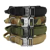 Hundkrage Militär taktisk krage med kontrollhandtag justerbar nylon för medelstora hundar tyska Shepard Walking Training-krage T9I002614