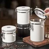 Storage Bottles Coffee Canister Stainless Steel Airtight Bean Can Dry Fruit Tea Kitchen Food Container With Scoop