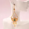 Collier de lune du Moyen-Orient ensemble Bague d'oreille plaquée or Bijoux nuptial joyeria fina para mujer accessoire de mariage musulman240403