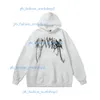 Denim hoodie män hoodies höst vinter byxor denim teers hoodie skum blommor märkesvaror denim hoodie tryckt nödställd pullover broderi tår tröjor 831