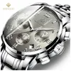 2024 New Wristwatches Wishdoit 2021 Fashion Men's Watch Stainsal Steel Top Sports Chronograph Quartz Men Relogio Maschulino