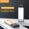 Obudowa Idsonix M.2 NVME SATA SSD OBUDOWA DUAL PROTOTOL DYSKU DYSKU Hard Ease USB3.2 10 Gbps szybki typ C Okład SSD na laptop