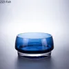 Light Luxury Glass toalettartiklar Creative Blue Soap Dispenser/Vase Hotel Badrum Hand tvålflaska Moderna hembadrumstillbehör
