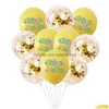 Party Decoration Happy Easter Decorations Set Balloons Banner Hanging Swirl Decor Boy Girl Toys Home Globos Drop Delivery Garden Fes Dhfaa