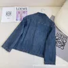 Suisse des femmes Blazers pré-automne silhouette en denim veste + pantalon de jambe droite taille haute