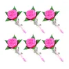 Dekorative Blumen 6 PCs Romantische Kerzen farbenfrohe leuchtende Rose LED Leuchten Valentinstag Geschenke