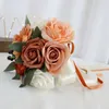 Decoratieve bloemen bruiloft kunstmatige pioenroos roze bloemen boeket simulatie benodigdheden voor een paar vrouw meisje verjaardag
