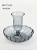 Bandlers Creative Ins Treated Verre Candlestick Float Mariage Anniversaire Maison de table Décoration de table