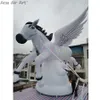 Promotional Price 5m 16.4ft High Inflatable Flying White Horse Party Decoration Horses with Wings for Event or Stage