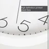 Horloge murale minimaliste Salon de salon à la maison élégante de la montre blanche silencieuse punch de punch gratuit onde radio onde de quartz décoratif