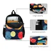 Rucksack farbenfrohe Planet Muster Schultaschen für Teenager Girls Laptop Reiseflächen Galaxy Stars Star Blau