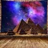 Tapestries Heilig Pyramid Tapestry Egypte sterrenhemelige muur ophangen voor woonkamer slaapkamer slaapkamer huisdecoraties