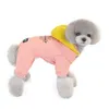 Fyra ben Jumpsuit Pants Pet Apparel Winter Dog Coats Warm Clothes Cotton Hoodies Jackets Designer 240412