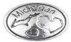 10pcslot 2017 Silver Michigan Snap Düğmeleri 18mm Takılar DIY Gümüş Snap Bilezik için Snap Snap2660172