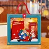 Подарочная упаковка счастливого рождественской коробки Прозрачная Санта -Клаус Год Упаковка детских подарков печень