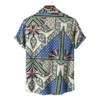 Camisas casuales de hombres Camiseta de moda Moda Tiki Blusas Camisetas sociales de lujo Polo de algodón hawaiano de alta calidad