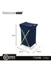 Tvättpåsar Bencross Multifunktion Badrum Hamper Kläder Dirty Storage Rack Frame Bamboo