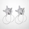 Douchegordijnen 2 -sterren gordijn tiebacks zilveren touwen decoratieve magneet touw holdbacks voor thuisbalkon el el el