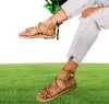 Sandalet dantal up sıradan ip kadın ayakkabı zapatos de mujer boho kadın çapraz bağlı7708261