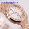 AP Crystal Wrist Watch Royal Oak 15451or Watan Watch Watch Rose Gold With Diamond Automatic mécanical Swiss Luxury Montres Watchs Fashion Watch Match Match Match 37 mm