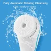 Époudeur Brosse de douche électrique avec longue poignée, brosses de bain et carrosserie, IPX7 imperméable, kit exfoliant, nettoyage du visage corporel, massage g