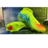 Soccer Shoes PHANTOMes LUNAes ELITEes FG TF Mens Cleats Football Boots Scarpe Da Calcio outdoor yellow pink
