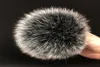 DIY Luxusfell Pompom 100 Natural Fox Hairball Hat Ball Pom Pom handgefertigtes wirklich großer Haarball Ganzhut mit Schnalle2568880