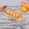 Plates 1PC Acrylic Clear Cracker Holder Rectangular Cookie Tray Gathering Display Showing Stand Shelf Donuts Storage Box