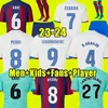 23 24 GAVI LEWANDOWSKI FC 바르셀로나스 축구 저지 Adama Pedri Camiseta de Futbol Ferran 2024 Ansu Fati Memphis 팬 플레이어 Dest Football Shirt 남자 키즈 키트