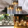 Flameless Led Candle Light with Remote Flame Moving Electronic LED Tea Battery Operated Lights for Home Christmas 240412