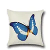 Poduszka Świeże piękne piękne motyle bawełniany lniany wystrój domu sofa biurowa okładka samochodowa poduszka