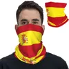 Sjaals Spanje Nationale vlag Bandana Neck Gaiter Gedrukte Balaclava's Mask Mask Sjang Warm hoofdband Vissen voor mannen Vrouwen volwassen ademend